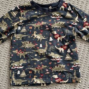 Minymo organic cotton Christmas Dino theme size 3. Worn once.